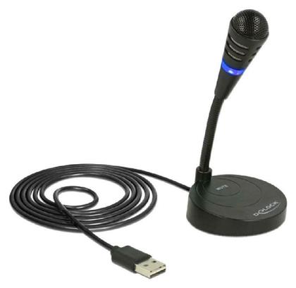USB Microphone with base and Touch-Mute Button Ενσύρματο DeLock