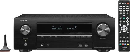 Denon AVR-X1600H Ραδιοενισχυτής Home Cinema 4K 7.2 Καναλιών 80W/8Ω 120W/6Ω με HDR και Dolby Atmos Μαύρος από το Media Markt