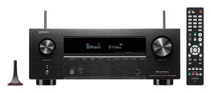AVR-X2800H DAB Ραδιοενισχυτής Home Cinema 4K/8K 7.1 Καναλιών 95W/8Ω 125W/6Ω με HDR και Dolby Atmos Μαύρος Denon
