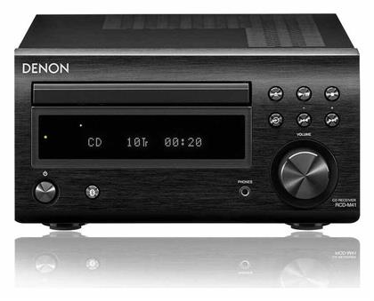 Ηχοσύστημα 2.0 RCD-M41 DAB RCDM41DABBKEK 60W με CD / Digital Media Player και Bluetooth Μαύρο Denon