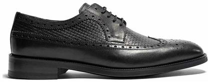 Δερμάτινα Δετά Παπούτσια - Black Oxford - Monte Napoleone