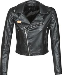 Δερμάτινο Μπουφάν Guess NATALIA JACKET Σύνθεση: Matière synthétiques,Πολυεστέρας & Σύνθεση επένδυσης: Matière synthétiques,Spandex,Πολυεστέρας από το Spartoo
