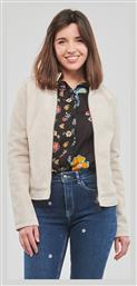 Detroit Γυναικείο Suede Biker Jacket Λευκό Desigual