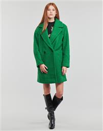 Desigual Γυναικείο Πράσινο Παλτό με Κουμπιά
