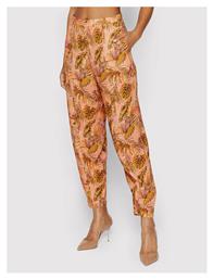 Safari Γυναικείο Ψηλόμεσο Υφασμάτινο Παντελόνι Regular Fit Floral Desigual