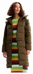 Tetris Μπουφάν Puffer Χακί Desigual