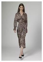 Ψηλόμεση Midi Φούστα Φάκελος Λεοπάρ Animal Print Desiree