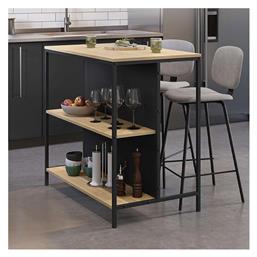 Detroit Μπαρ Sapphire Oak - Silky Black 100x60x95εκ. GP037-0224,1 - Megapap