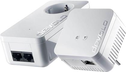Devolo dLAN 550 WiFi Powerline Διπλού Kit για Ασύρματη Σύνδεση Wi‑Fi 4 με Passthrough Πρίζα και 2 Θύρες Ethernet από το Media Markt