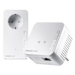 Devolo Magic 1 WiFi mini Powerline Διπλού Kit για Ασύρματη Σύνδεση Wi‑Fi 4 με Passthrough Πρίζα και Θύρα Ethernet από το Media Markt