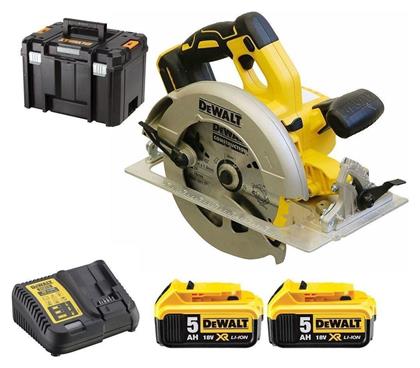 Δισκοπρίονο 18V 2x5Ah με Σύστημα Αναρρόφησης Dewalt