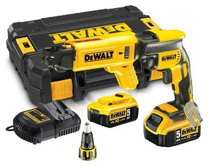 Κατσαβίδι Γυψοσανίδας Μπαταρίας Brushless 18V 2x5Ah Dewalt