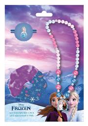 Frozen Σετ Παιδικά Λαστιχάκια Scrunchies σε Μωβ Χρώμα 3τμχ Διακάκης
