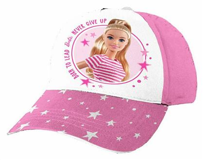 Παιδικό Καπέλο Jockey Υφασμάτινο Barbie Ροζ Διακάκης