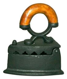 Διακοσμητική Μινιατούρα Ξύλινη Παραδοσιακο Μαντεμενιο Καρβουνιαρικο Σιδερο 10x6x12.5cm