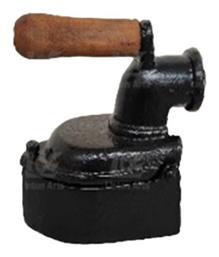 Διακοσμητική Μινιατούρα Ξύλινη Παραδοσιακο Μαντεμενιο Καρβουνιαρικο Σιδερο 11.5x6x12.5cm