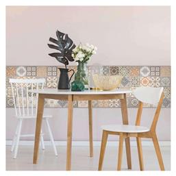 Διακοσμητικό Αυτοκόλλητο Πλακάκια Orange Azulejos 3τμχ 30x30εκ. Ango