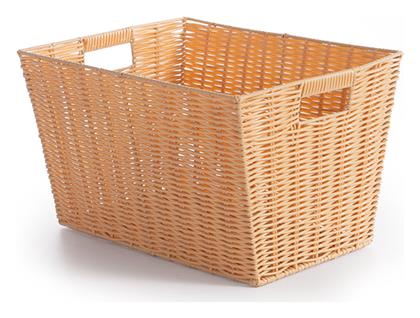 Διακοσμητικό Καλάθι Πλαστικό με Χερούλια Μπεζ 38x30x24εκ. Nef-Nef Homeware - Nef Nef