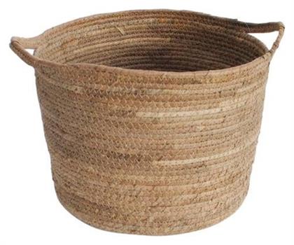 Διακοσμητικό Καλάθι Ψάθινο με Χερούλια 41x26x29εκ. Atmosphera