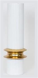 Διακοσμητικό Βάζο Μεταλλικό Λευκό 15x15x46cm - Estheti