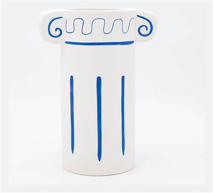 Διακοσμητικό Βάζο Πορσελάνης Λευκό 17.5x11.6x23.5cm - Estheti