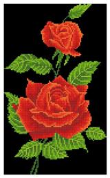 Ψηφιδωτό - Red Rose Corsage Diamond Dotz