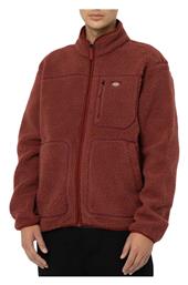 Ανδρική Ζακέτα Fleece με Φερμουάρ Κόκκινη Dickies