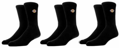 Valley Grove Unisex Μονόχρωμες Κάλτσες Μαύρες 3Pack Dickies