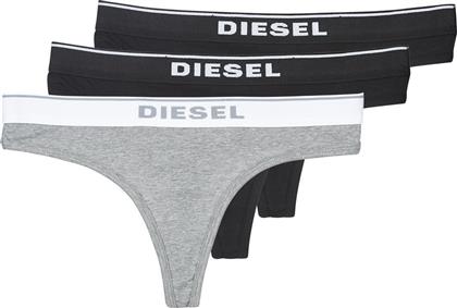 Diesel UFST Stars Γυναικεία String 3Pack Black/Grey από το Spartoo