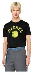 T-Diegor-K56 Ανδρικό T-shirt Μαύρο με Στάμπα Diesel