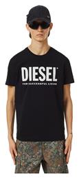 T-Diegos Ανδρικό T-shirt Μαύρο με Λογότυπο Diesel