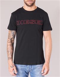 Umlt-Jake Ανδρικό T-shirt Μαύρο με Λογότυπο Diesel