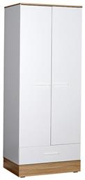 Δίφυλλη Base 80x52x198cm Λευκό / Sonoma - Megapap