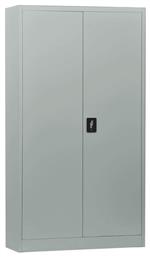 Δίφυλλη Μεταλλική 90x40x185εκ. Γκρι - Woodwell