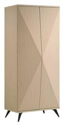 Δίφυλλη Ντουλάπα Ρούχων Cronos Natural 80x60x195cm - Woodwell