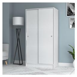 Δίφυλλη Συρόμενη Misra 94x52x182cm Λευκή - Megapap