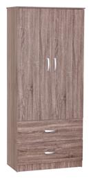 Δίφυλλη Zelia 79x42x180cm Καρυδί - Pakketo
