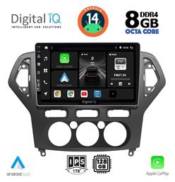 Ηχοσύστημα Αυτοκινήτου για Ford Mondeo 2007-2011 με A/C (Bluetooth/USB/AUX/WiFi/GPS/Apple-Carplay/Android-Auto) με Οθόνη Αφής 10'' Digital IQ
