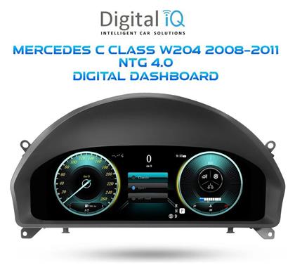 Ηχοσύστημα Αυτοκινήτου για Mercedes-Benz C Class 2008-2011 (Bluetooth/USB/WiFi/GPS/Apple-Carplay/Android-Auto) με Οθόνη Αφής 12.3'' Digital IQ