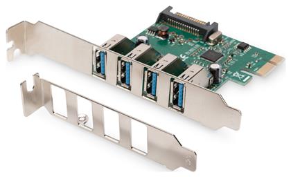 Κάρτα PCIe σε 4 θύρες USB 3.0 Digitus