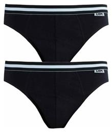 D6577 Ανδρικά Σλιπ Μαύρα Μονόχρωμα 2Pack Dim