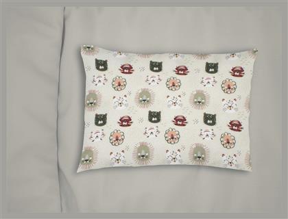Bebe Βρεφική Μαξιλαροθήκη από 100% Βαμβάκι Light Olive 45x35εκ. Dimcol