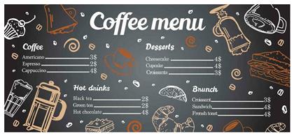 Coffee Menu 263 Χαλάκι Κουζίνας Διάδρομος με Αντιολισθητικό Υπόστρωμα Multi 80x200εκ. Dimcol