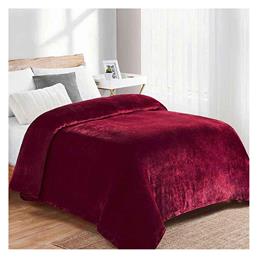 Coral Κουβέρτα Fleece Μονή 160x220εκ. 04 Bordeaux Dimcol