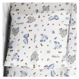 Elephant Βρεφική Μαξιλαροθήκη από 100% Βαμβάκι 174 Blue 35x45εκ. Dimcol
