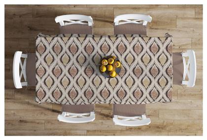 Καρέ Τραπεζομάντηλο Αλέκιαστο Cyclops 460 Beige 90x90εκ. Dimcol