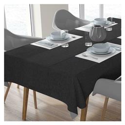 Καρέ Τραπεζομάντηλο Αλέκιαστο Σετ 2τμχ Panama Black 140x140εκ. Dimcol