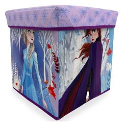 Κουτί-σκαμπό Disney Home Frozen 12 30x30x30 Lilac 100% Polyester Dimcol