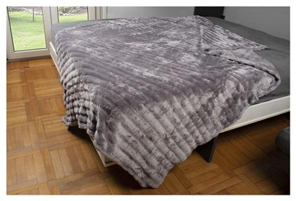 Dimcol Κουβέρτα Fleece 160x220εκ. Grey