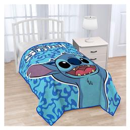 Κουβέρτα Βελουτέ Μπλε 160x220εκ. Dimcol